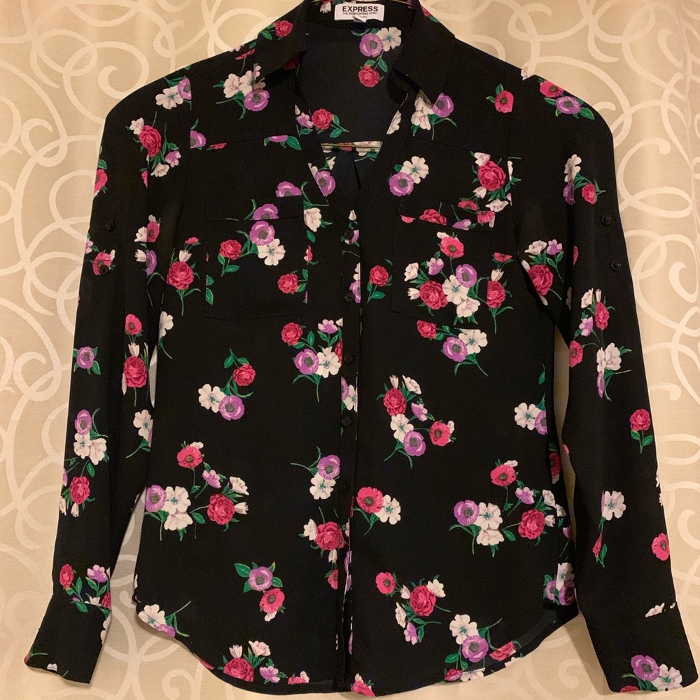 Express Floral Portofino Shirt